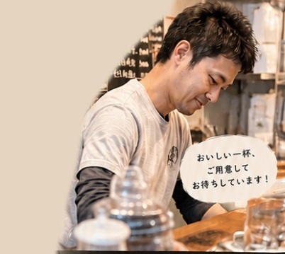 店員をイメージした架空の人物のビジュアル